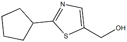 (2-Cyclopentylthiazol-5-yl)methanol Struktur