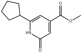 methyl 6-cyclopentyl-2-oxo-1,2-dihydropyridine-4-carboxylate, 1495273-79-4, 结构式
