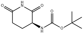 (S)-3-Boc-amino-2,6-dioxopiperidine Structure