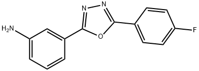 3-[5-(4-Fluoro-phenyl)-[1,3,4]oxadiazol-2-yl]-phenylamine Structure