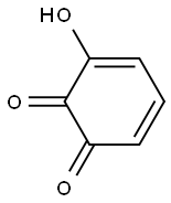3,5-Cyclohexadiene-1,2-dione, 3-hydroxy- Struktur