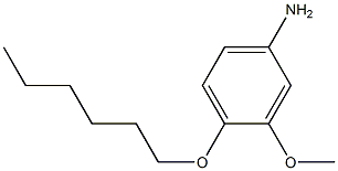 Benzenamine,4-(hexyloxy)-3-methoxy- Structure