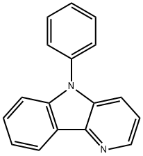 5-フェニル-5H-ピリド[3,2-b]インドール 化学構造式