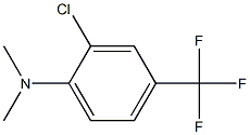 Benzenamine, 2-chloro-N,N-dimethyl-4-(trifluoromethyl)- Struktur