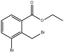 3-溴-2-(溴甲基)苯甲酸乙酯 结构式