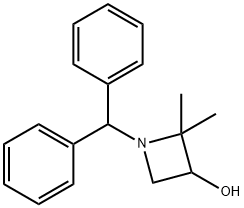 1-(diphenylmethyl)-2,2-dimethylazetidin-3-ol Structure