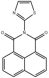 1H-Benz[de]isoquinoline-1,3(2H)-dione,2-(2-thiazolyl)- Structure