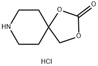 1,3-dioxa-8-azaspiro[4.5]decan-2-one hydrochloride 化学構造式