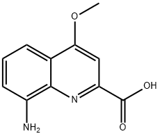 8-Amino-4-methoxy-quinoline-2-carboxylic acid 结构式