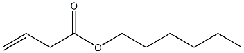 3-Butenoic acid, hexyl ester,1617-24-9,结构式