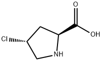 L-Proline, 4-chloro-, trans-,16214-29-2,结构式