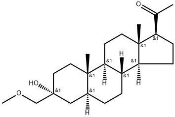 1-((3R,10S,13S,17S)-3-hydroxy-3-(methoxymethyl)-10,13-dimethylhexadecahydro-1H-cyclopenta[a]phenanthren-17-yl)ethanone Structure