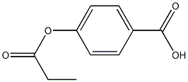 Benzoicacid, 4-(1-oxopropoxy)- Structure