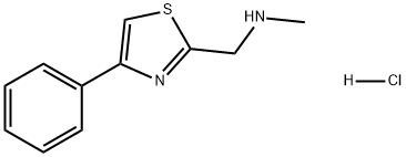 2-Thiazolemethanamine, N-methyl-4-phenyl-, hydrochloride (1:1) Struktur