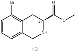 METHYL (3R)-5-BROMO-1,2,3,4-TETRAHYDROISOQUINOLINE-3-CARBOXYLATE HCL Struktur
