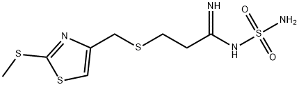 3-(((2-(methylthio)thiazol-4-yl)methyl)thio)-N-sulfamoylpropanimidamide,1644079-96-8,结构式