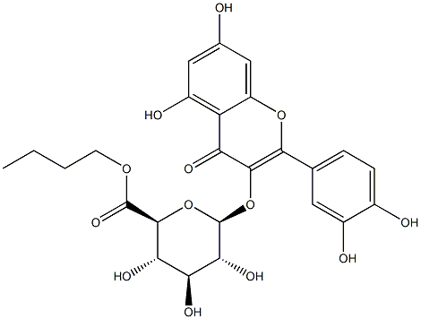 166196-16-3 b-D-Glucopyranosiduronic acid,2-(3,4-dihydroxyphenyl)-5,7-dihydroxy-4-oxo-4H-1-benzopyran-3-yl, butyl ester