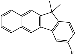 3-溴-11,11-二甲基-11H-苯并[B]芴,1674334-59-8,结构式