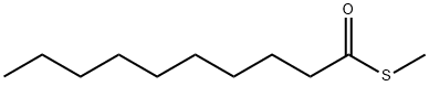 Decanethioic acid, S-methyl ester Structure