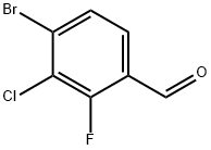 4-溴-3-氯-2-氟苯甲醛, 1696224-75-5, 结构式