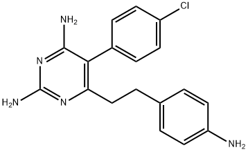 2,4-Pyrimidinediamine,6-[2-(4-aminophenyl)ethyl]-5-(4-chlorophenyl)- Struktur