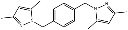 1,1'-(benzene-1,4-diyldimethylene)-bis(3,5-dimethyl-1H-pyrazole) 化学構造式