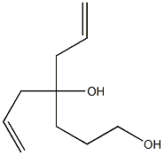 6-Heptene-1,4-diol, 4-(2-propenyl)- Struktur