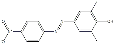 Phenol, 2,6-dimethyl-4-[(4-nitrophenyl)azo]- Struktur