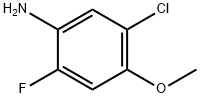 5-氯-2-氟-4-甲氧基苯胺 结构式