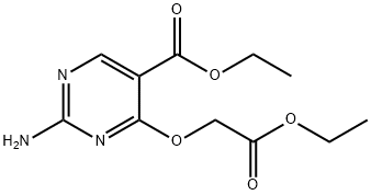 ethyl 2-((4-aminobenzyl)amino)-4-(2-ethoxy-2-oxoethoxy)pyrimidine-5-carboxylate Struktur