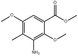 methyl 3-amino-2,5-dimethoxy-4-methylbenzoate 结构式