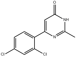 6-(2,4-dichlorophenyl)-2-methylpyrimidin-4-ol Structure