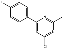 4-chloro-6-(4-fluorophenyl)-2-methylpyrimidine Structure