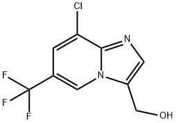 (8-Chloro-6-trifluoromethyl-imidazo[1,2-a]pyridin-3-yl)-methanol Struktur
