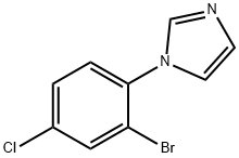 1-(2-Bromo-4-chlorophenyl)-1H-imidazole Struktur