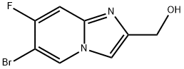 (6-Bromo-7-fluoro-imidazo[1,2-a]pyridin-2-yl)-methanol Struktur