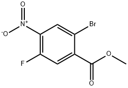 2-溴-4-硝基-5-氟苯甲酸甲酯, 1805503-91-6, 结构式