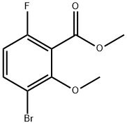 Methyl 3-bromo-6-fluoro-2-methoxybenzoate Structure