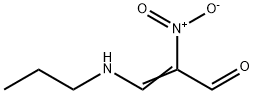 3-propylamino-2-nitropropenal Struktur