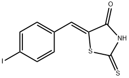 (Z)-5-(4-碘亚苄基)-2-硫代噻唑烷-4-酮, 181765-52-6, 结构式