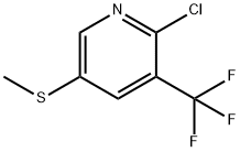 2-Chloro-3-(trifluoromethyl)-5-(methylthio)pyridine Struktur