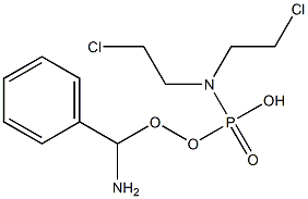 N-(amino-phenylmethoxy-phosphoryl)-2-chloro-N-(2-chloroethyl)ethanamine Struktur