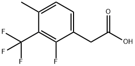 2-Fluoro-4-methyl-3-(trifluoromethyl)phenylacetic acid Structure