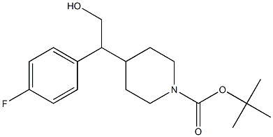 tert-butyl 4-(1-(4-fluorophenyl)-2-hydroxyethyl)piperidine-1-carboxylate,1823822-82-7,结构式