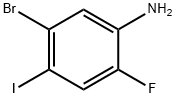 5-Bromo-2-fluoro-4-iodo-phenylamine 结构式