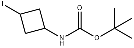 tert-Butyl (3-iodocyclobutyl)carbamate Struktur