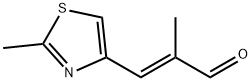 2-Propenal, 2-methyl-3-(2-methyl-4-thiazolyl)-, (2E)- Struktur