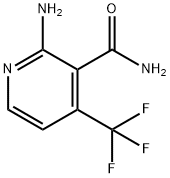 2-氨基-4-三氟甲基烟酰胺 结构式