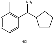 cyclopentyl(o-tolyl)methanamine hydrochloride Structure