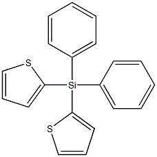 Silane,diphenyldi-2-thienyl- (8CI,9CI) Structure